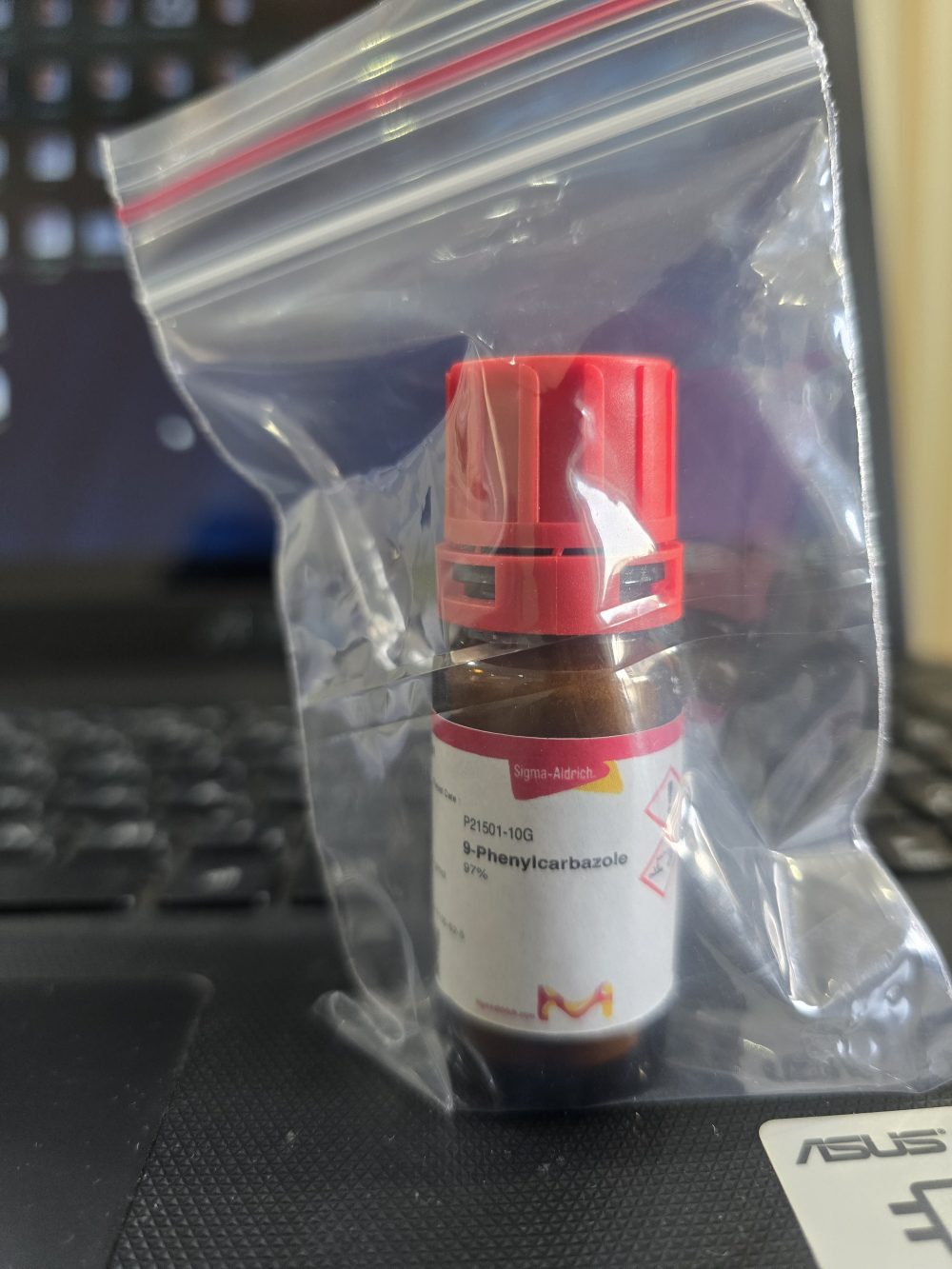 9-Phenylcarbazole ۹-فنیلکاربازول Sigma P21501-10G 97% سنتز شیمی آلی و مواد نوری - تصویر 3