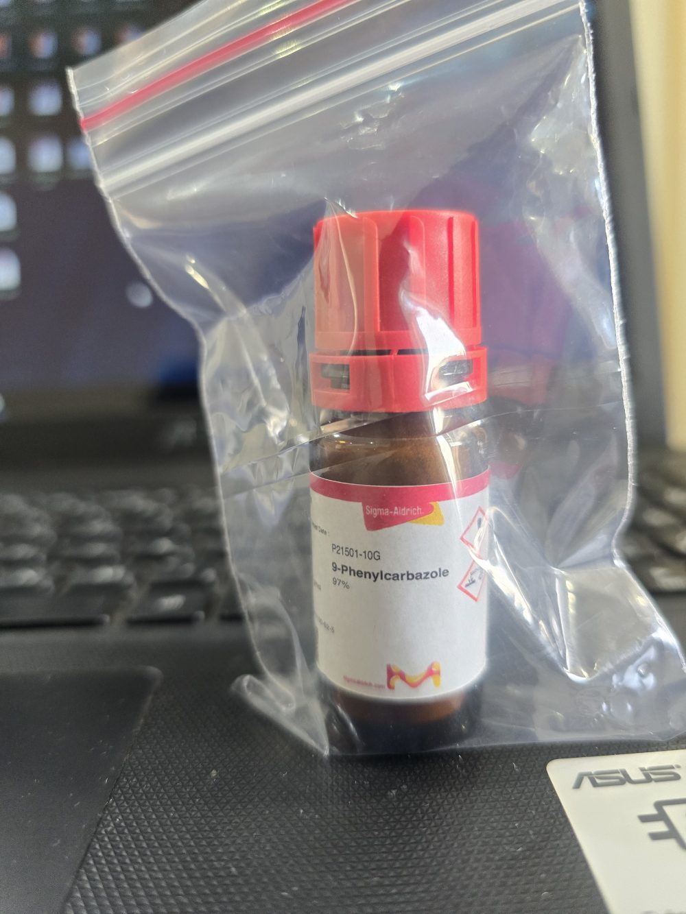 9-Phenylcarbazole ۹-فنیلکاربازول Sigma P21501-10G 97% سنتز شیمی آلی و مواد نوری - تصویر 4